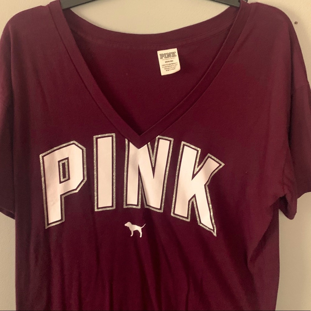 PINK v-neck shirt